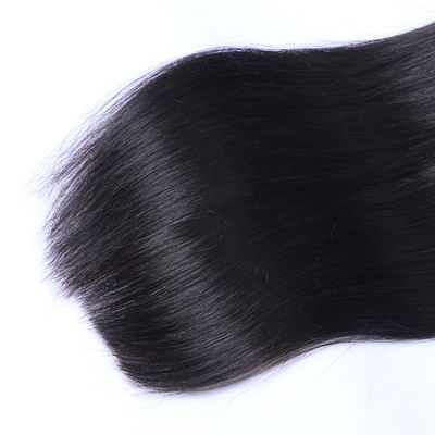 Virgin Weave Peruvian Straight Hair Bundles 10a With 13x4 Lace Frontal