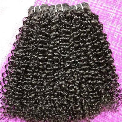 Full Tip Double Drawn Weave Hair Extensions Pixie Wig Magic Curl Custom