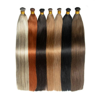 Ombre Tape In Human Hair Extensions Natural Looking Double Sided Blonde