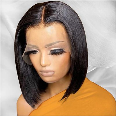 Afro Curly 100% Human Hair Non Synthetic Short Machine Made Human Hair Pixie Wig For Black Women