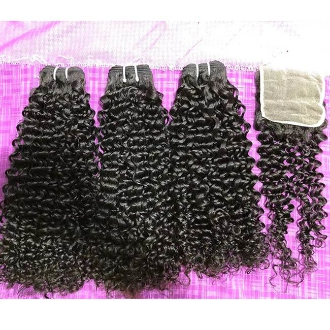 100% Vietnam Natural Weft Double Drawn Human Hair Pixie Curls